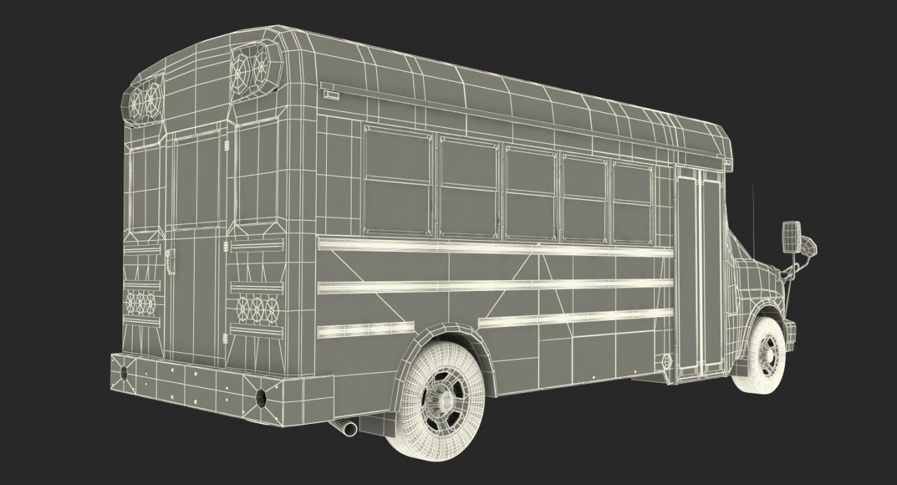 3D Small School Bus