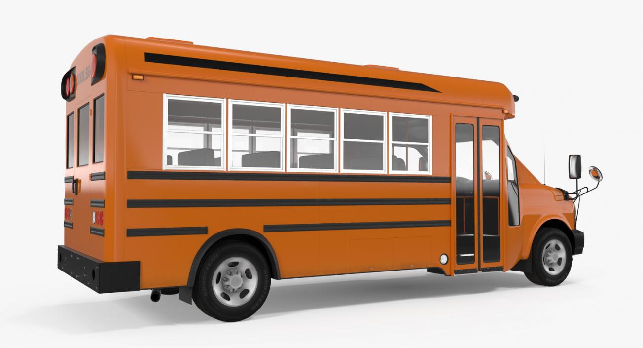 3D Small School Bus