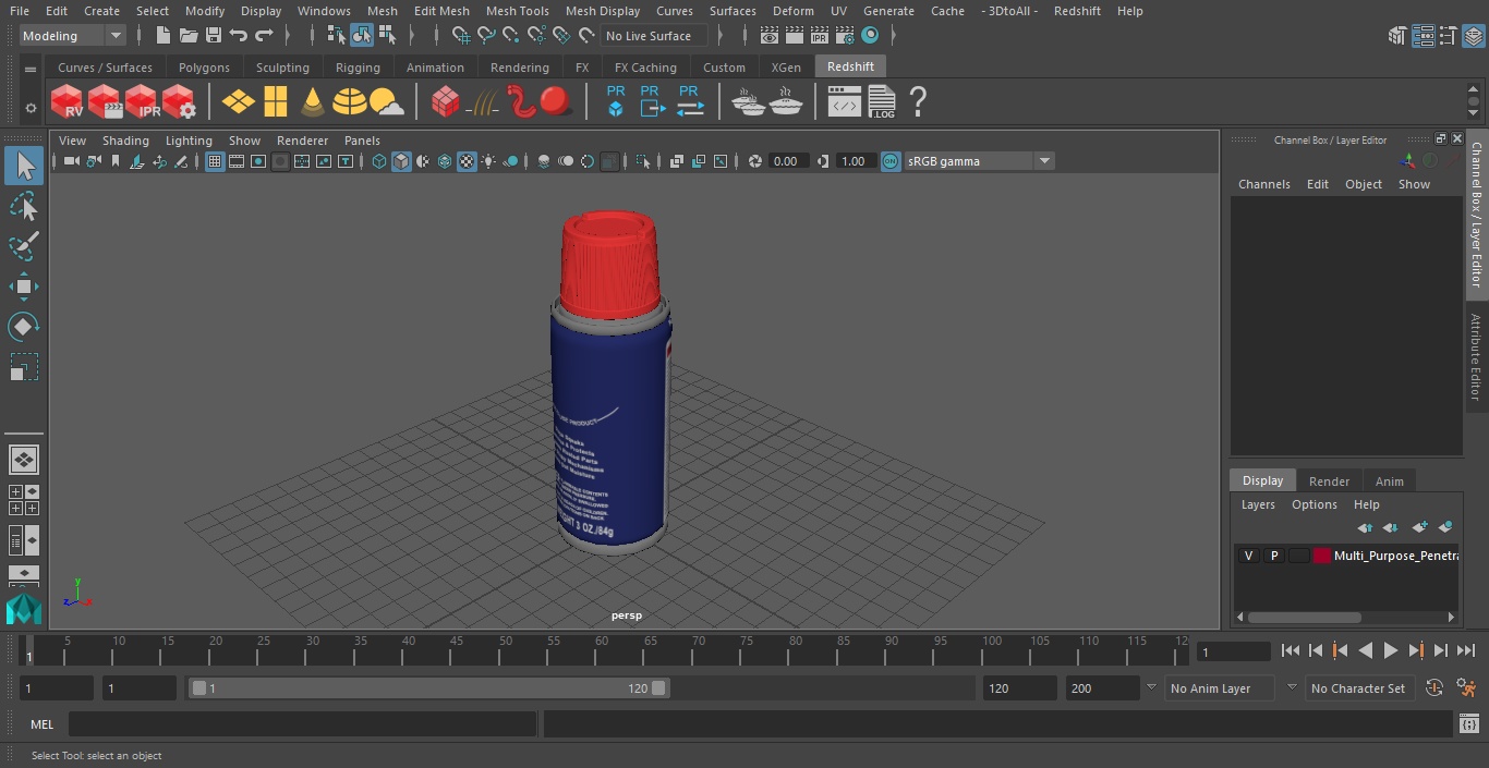 3D model Multi Purpose Penetrating Oil Spray