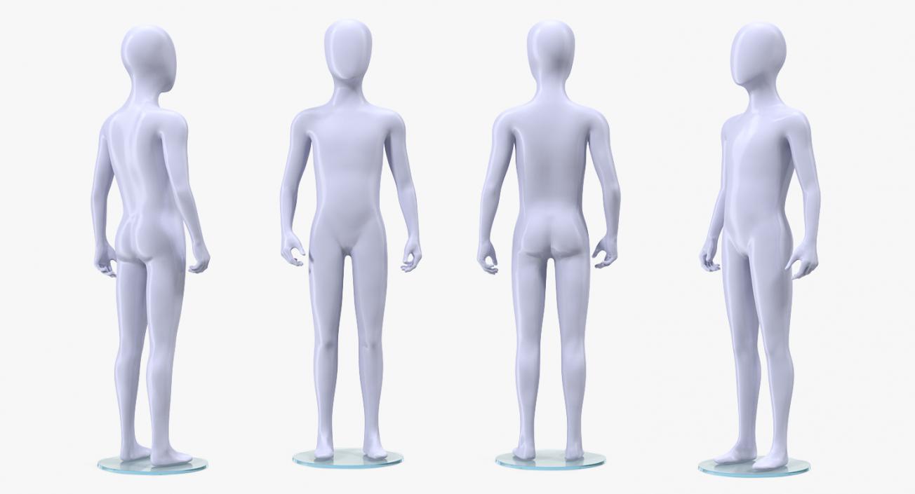 Child Mannequin Standing Pose 3D model