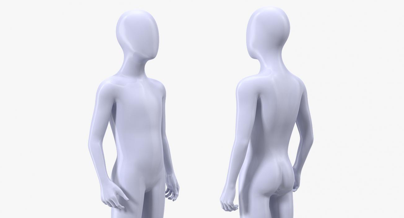 Child Mannequin Standing Pose 3D model