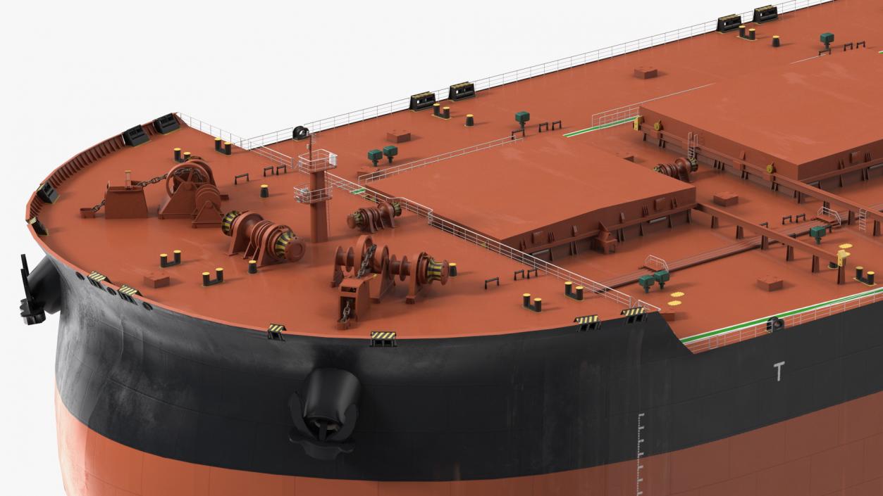 Bulk Carrier Ship Dirty Empty 3D model