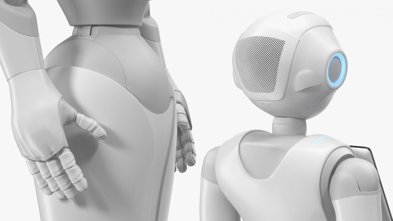 3D Pepper Robot Standing Pose