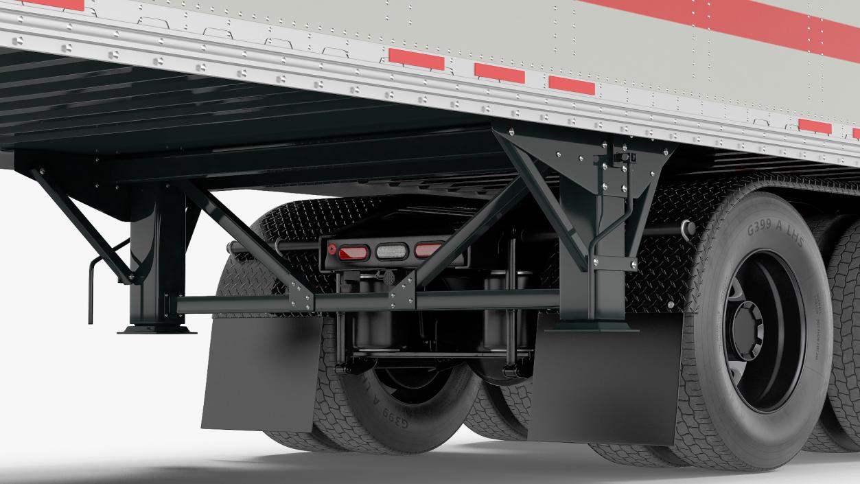 3D Semi Truck with Trailer Generic