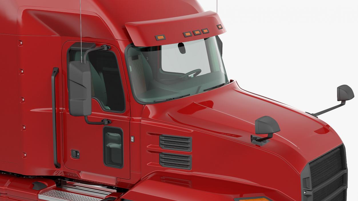 3D Semi Truck with Trailer Generic