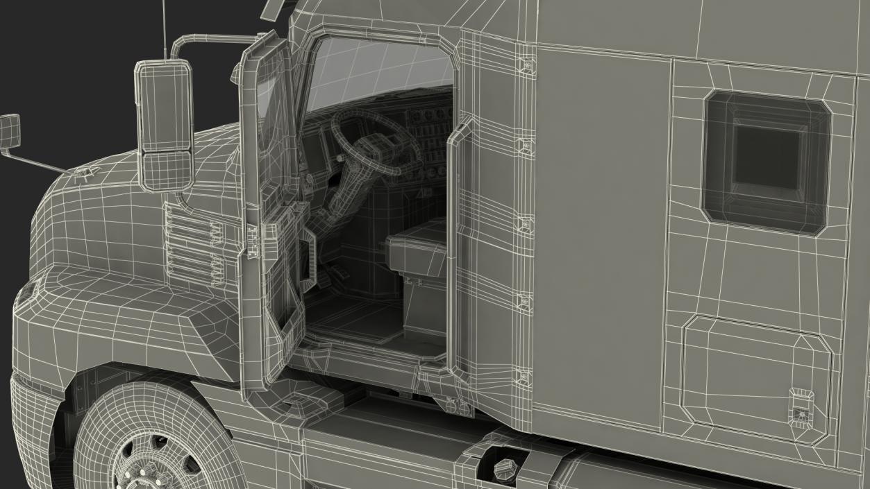 3D Semi Truck with Trailer Generic