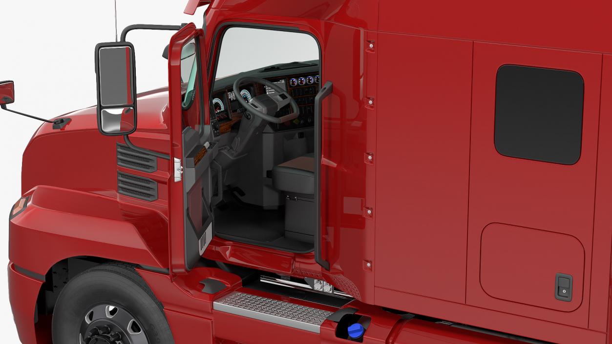 3D Semi Truck with Trailer Generic