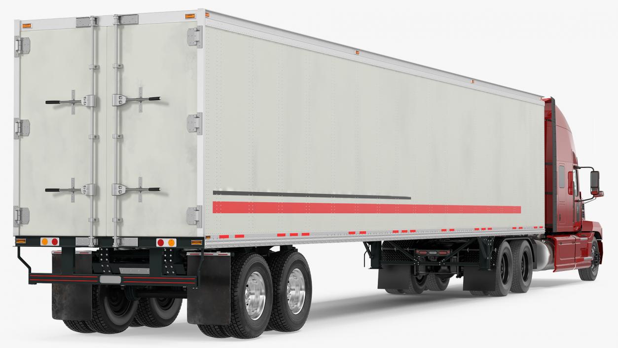 3D Semi Truck with Trailer Generic