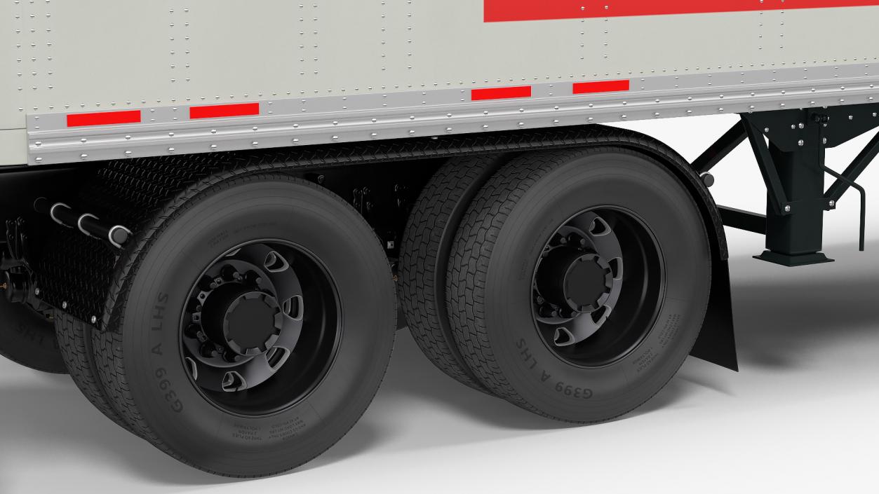 3D Semi Truck with Trailer Generic