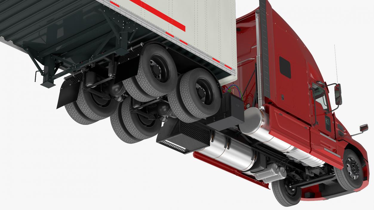 3D Semi Truck with Trailer Generic