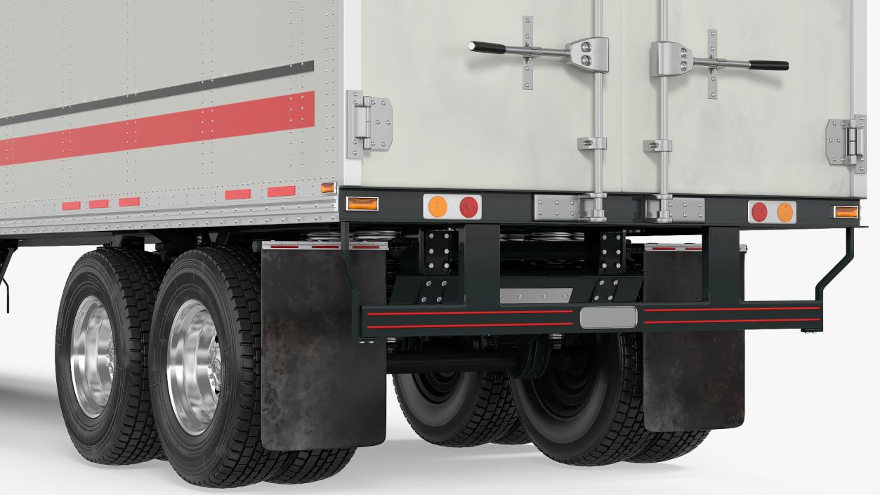 3D Semi Truck with Trailer Generic