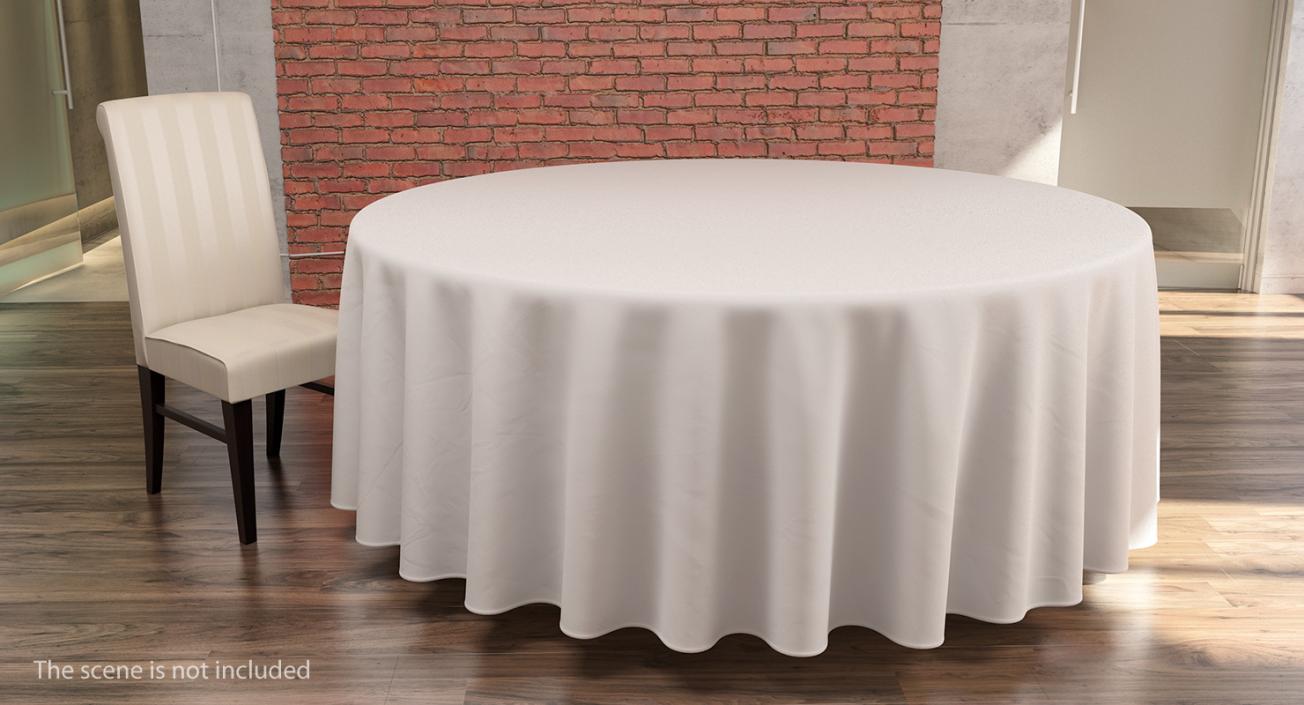 3D Round TableCloth 2 model