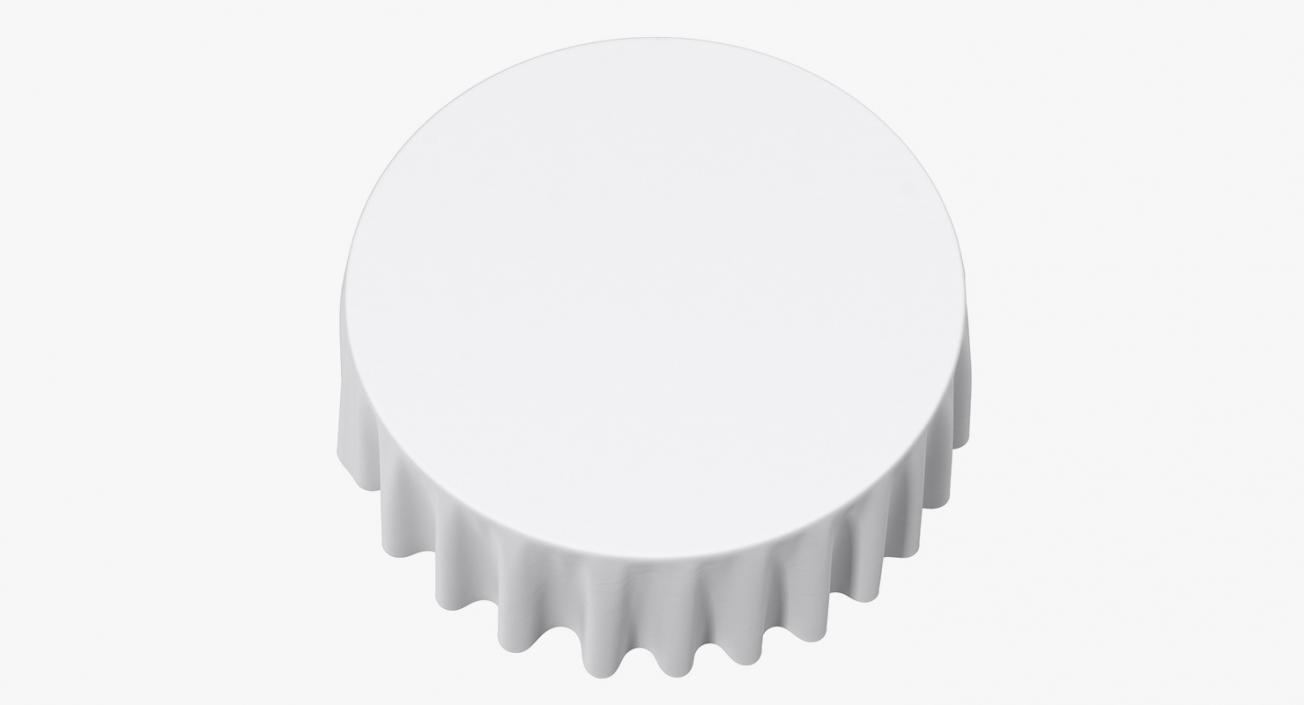 3D Round TableCloth 2 model