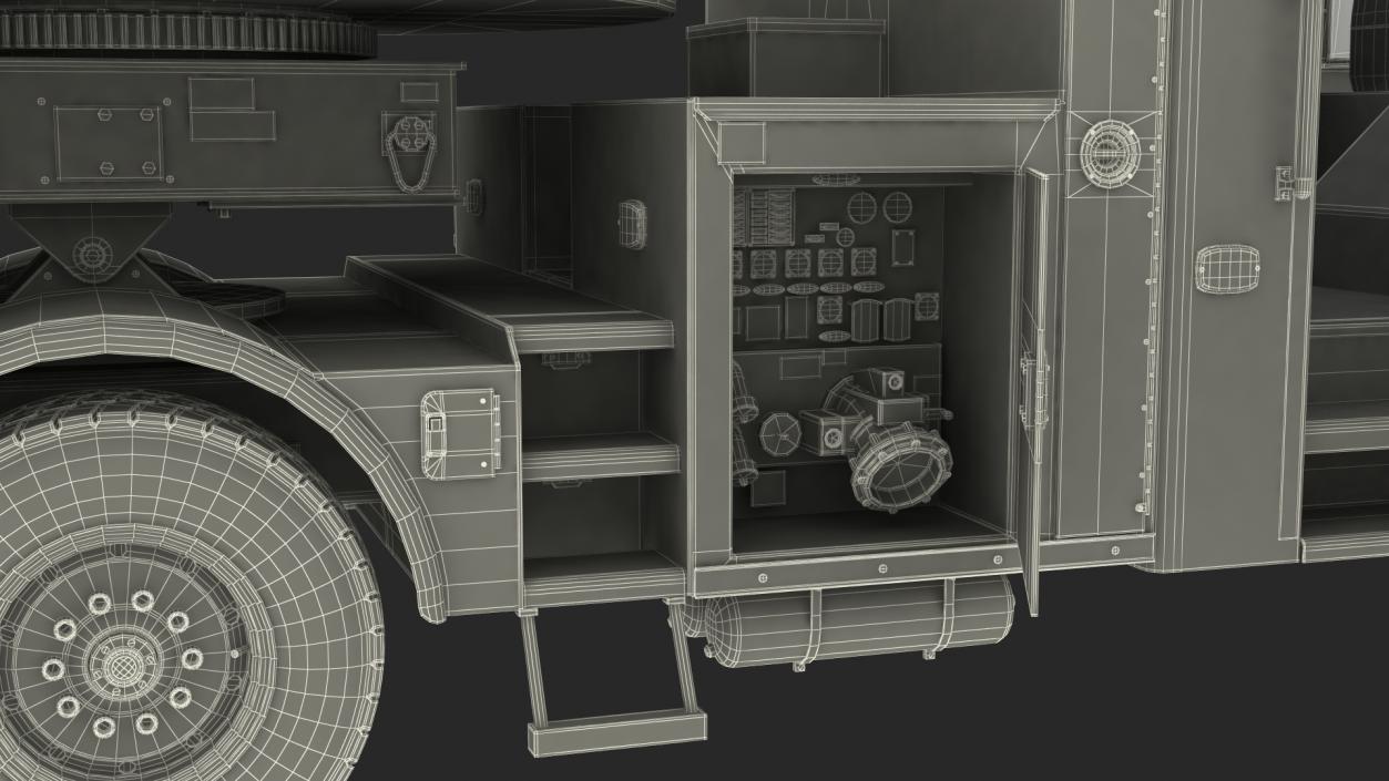 3D model Velocity Ascendant Black Fire Truck