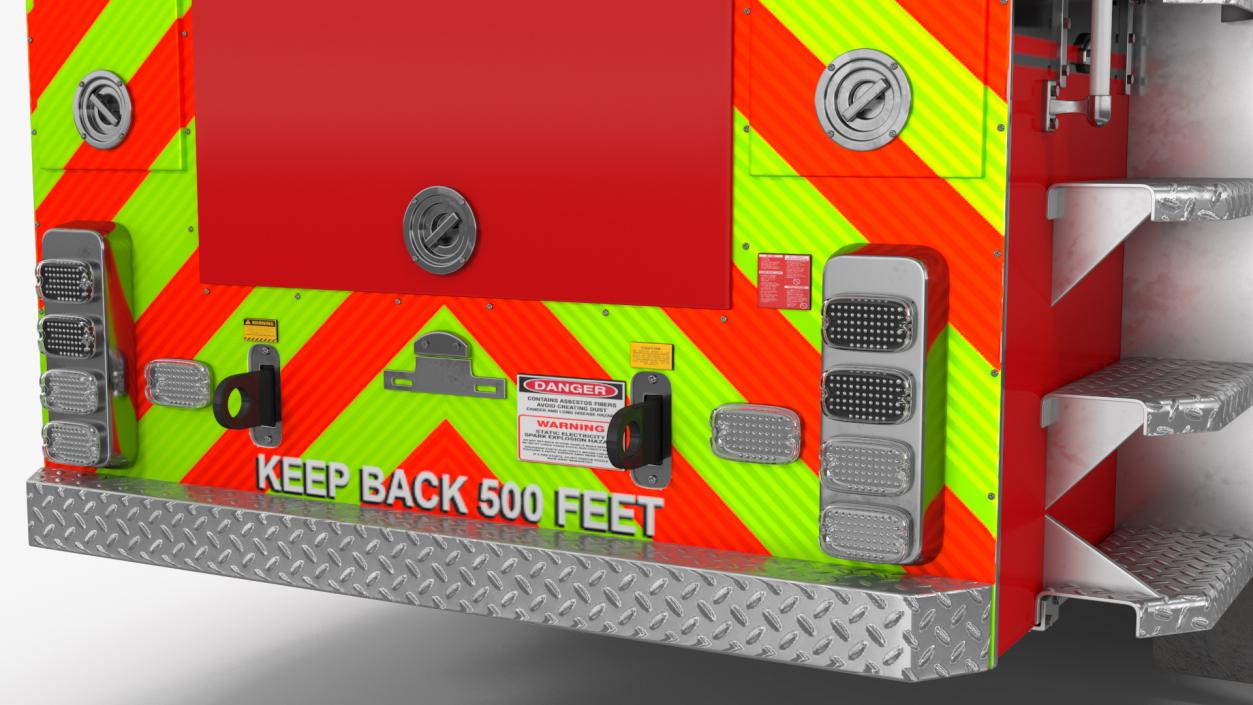 3D model Velocity Ascendant Black Fire Truck