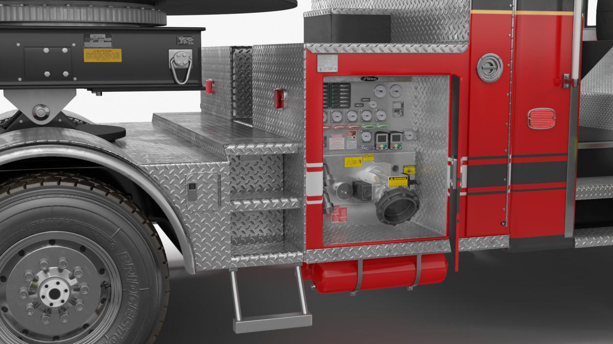 3D model Velocity Ascendant Black Fire Truck