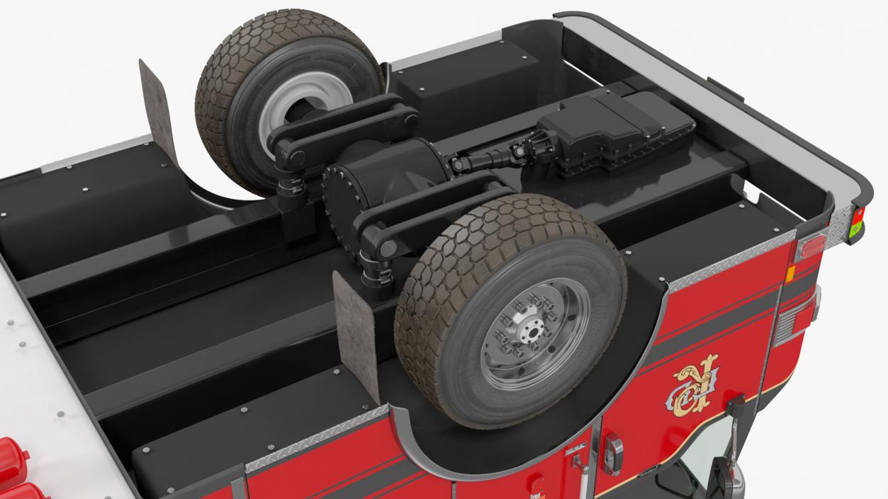 3D model Velocity Ascendant Black Fire Truck