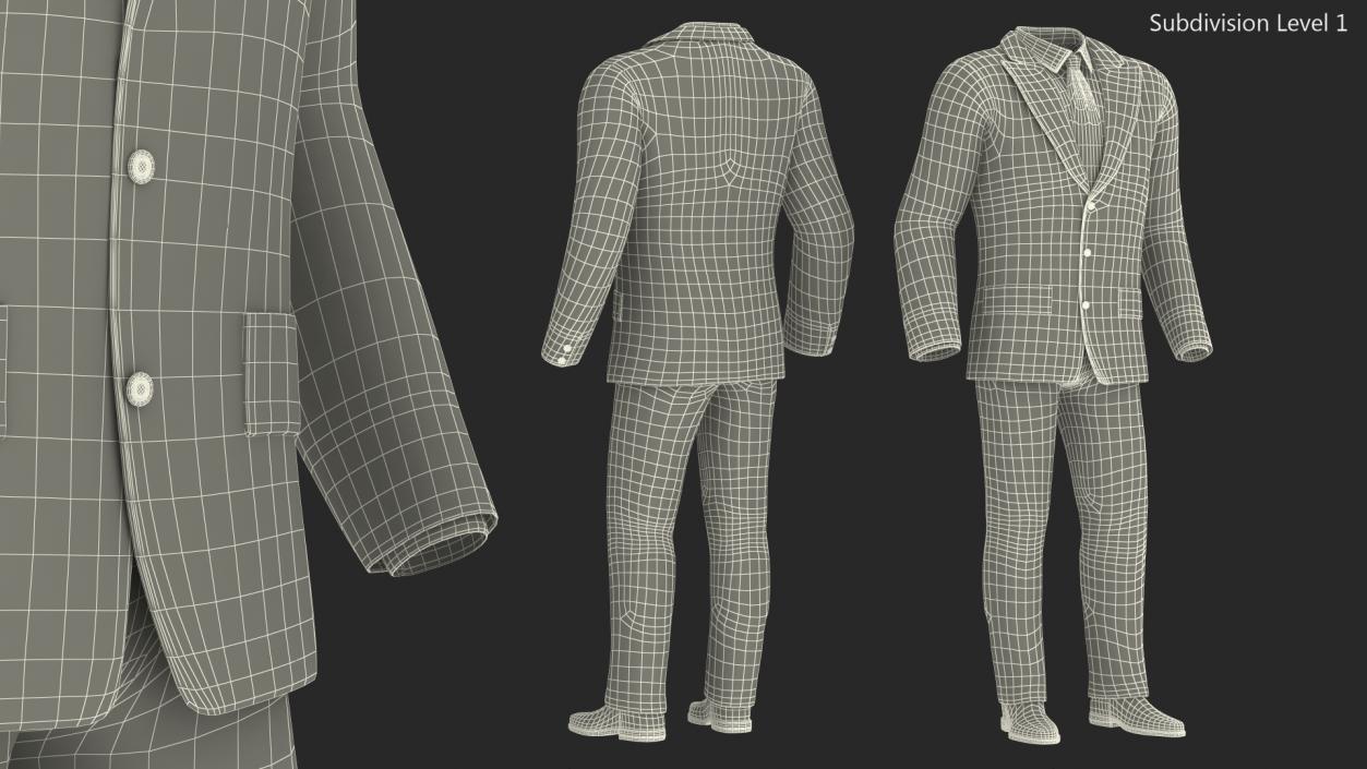 3D Cartoon Business Suit