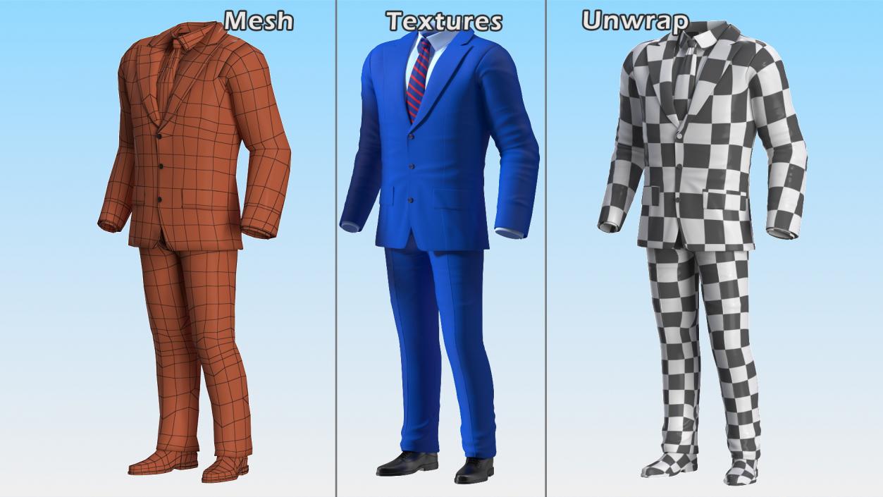 3D Cartoon Business Suit