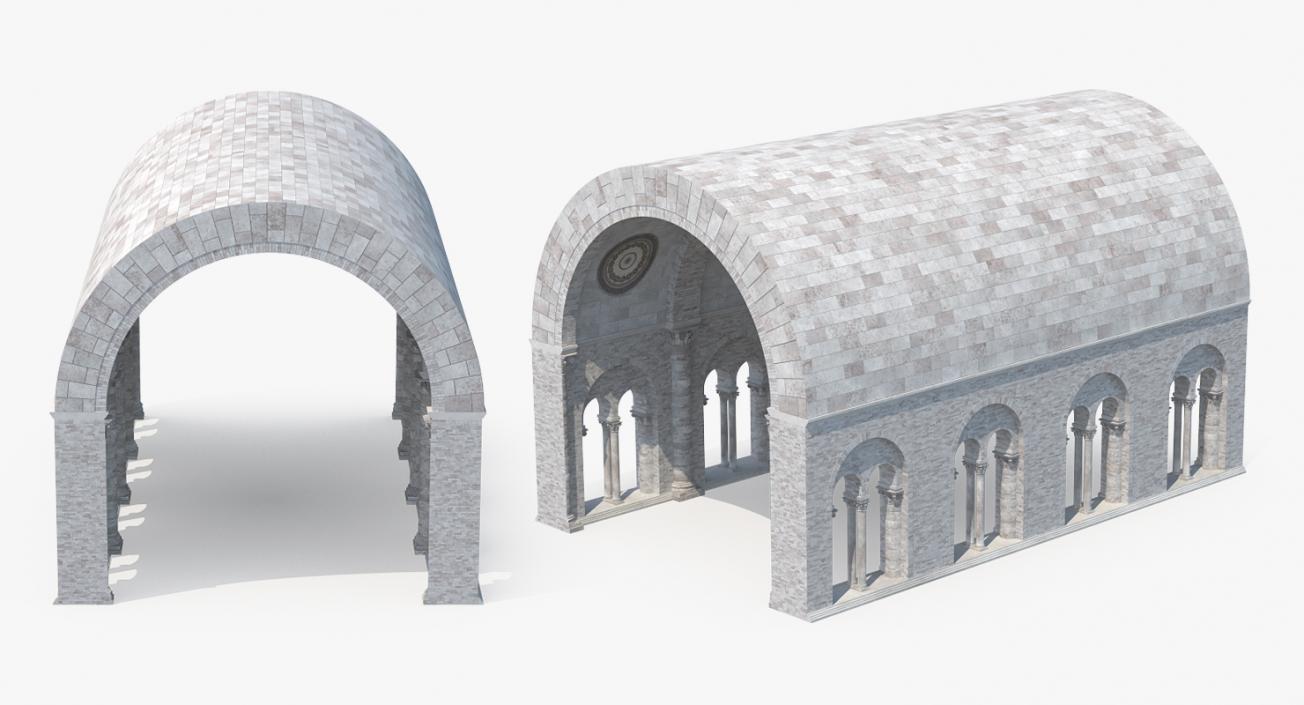 3D Barrel Vault Greco Roman 2