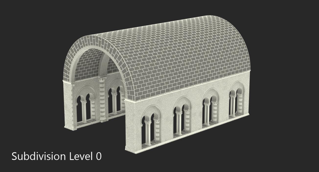 3D Barrel Vault Greco Roman 2