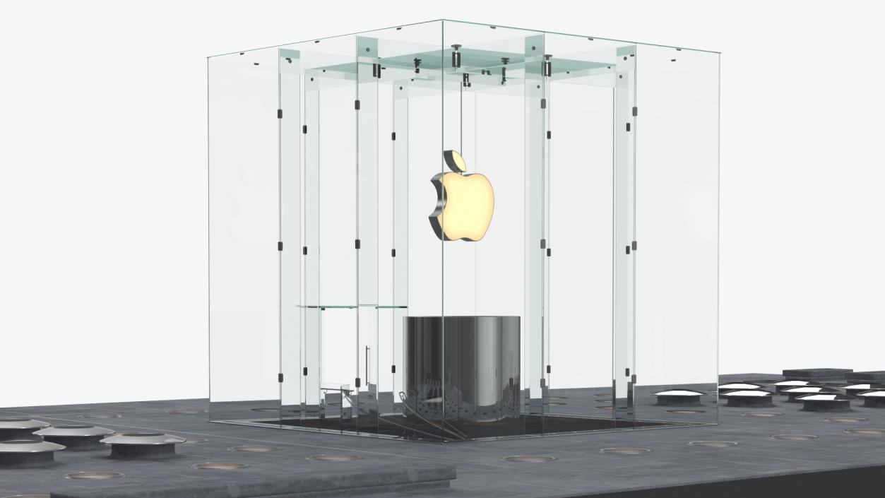 3D model Apple Store Fifth Avenue New York 2