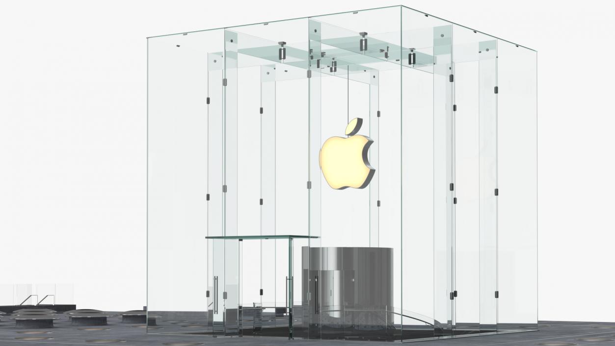 3D model Apple Store Fifth Avenue New York 2