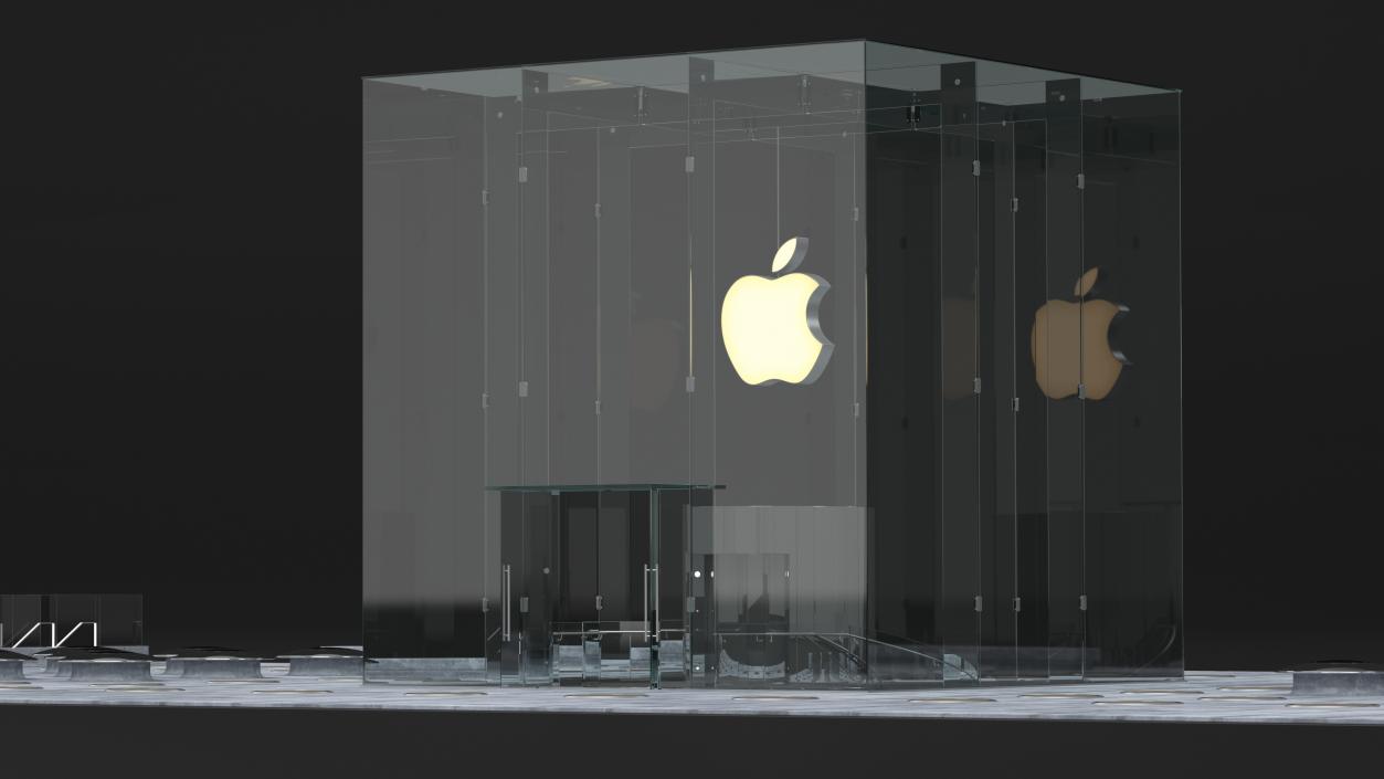 3D model Apple Store Fifth Avenue New York 2