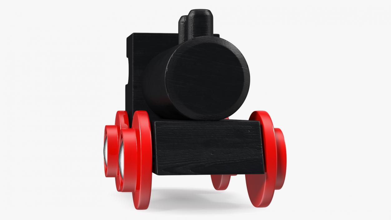 Classic Wooden Toy Train 3D model