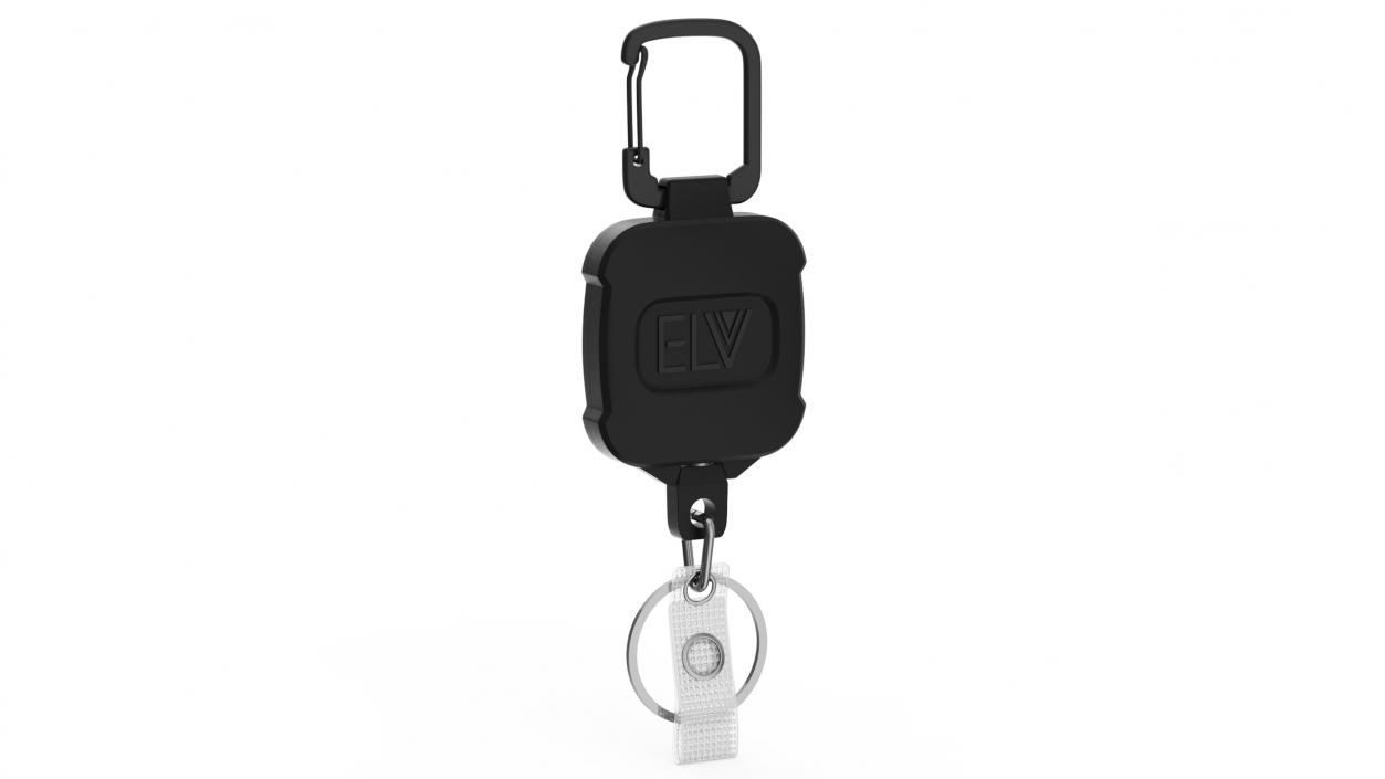 3D Retractable Badge Reel Black model