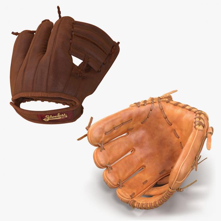 3D Baseball Gloves 3D Models Collection