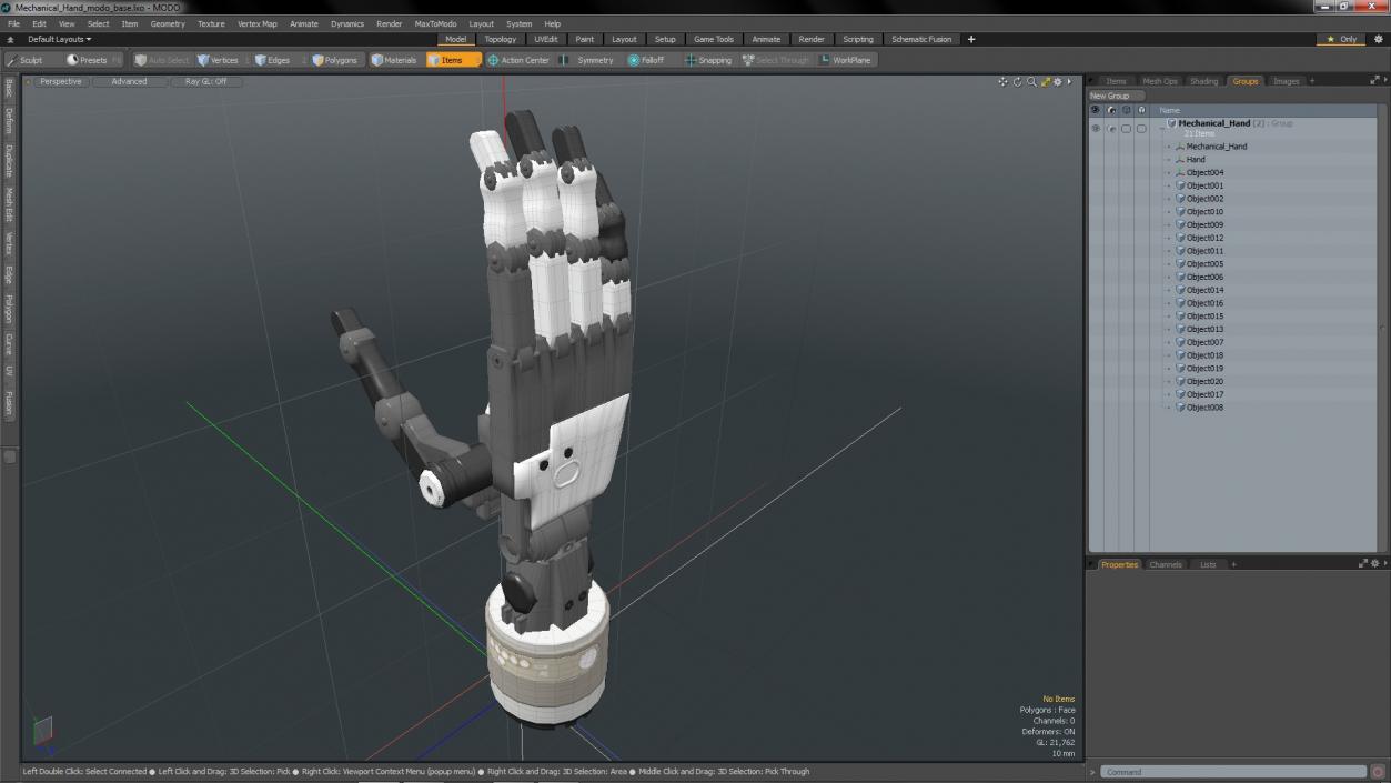 3D model Mechanical Hand