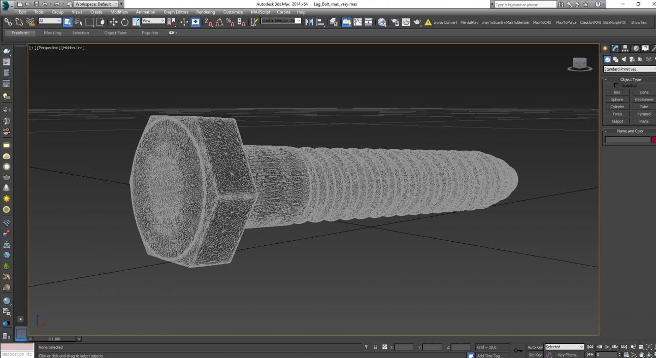 3D Lag Bolt for 3D Print 2 model