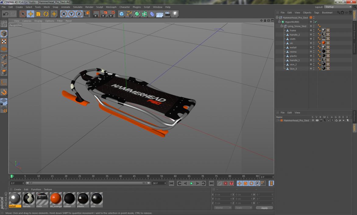 Hammerhead Pro Sled 3D model