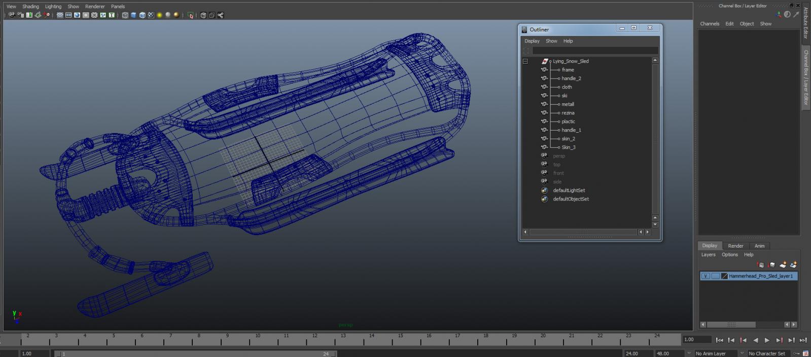 Hammerhead Pro Sled 3D model