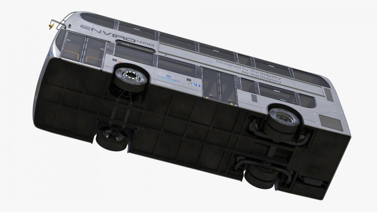 3D Enviro400 Double Decker Bus Simple Interior model