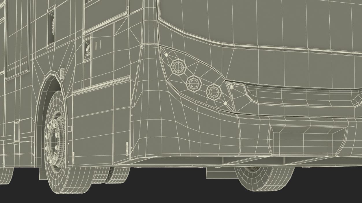 3D Enviro400 Double Decker Bus Simple Interior model