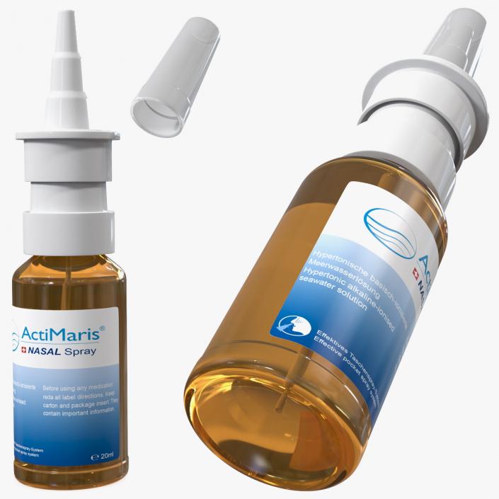 3D ActiMaris NASAL Spray Bottle model