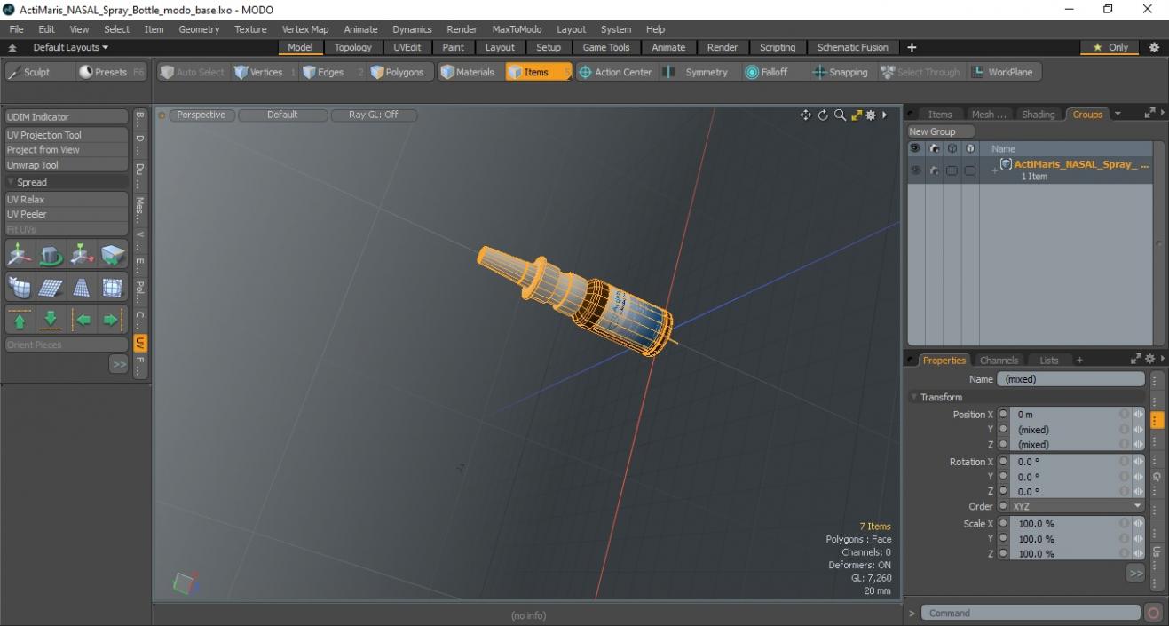 3D ActiMaris NASAL Spray Bottle model