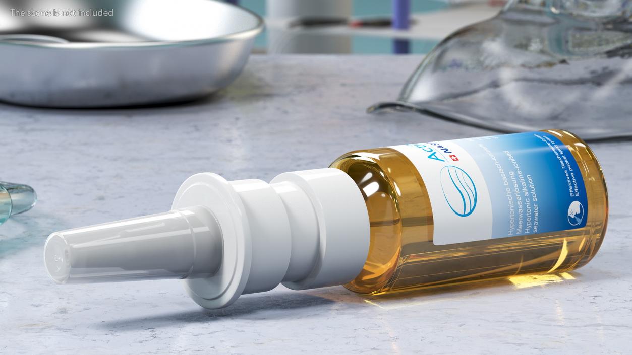 3D ActiMaris NASAL Spray Bottle model