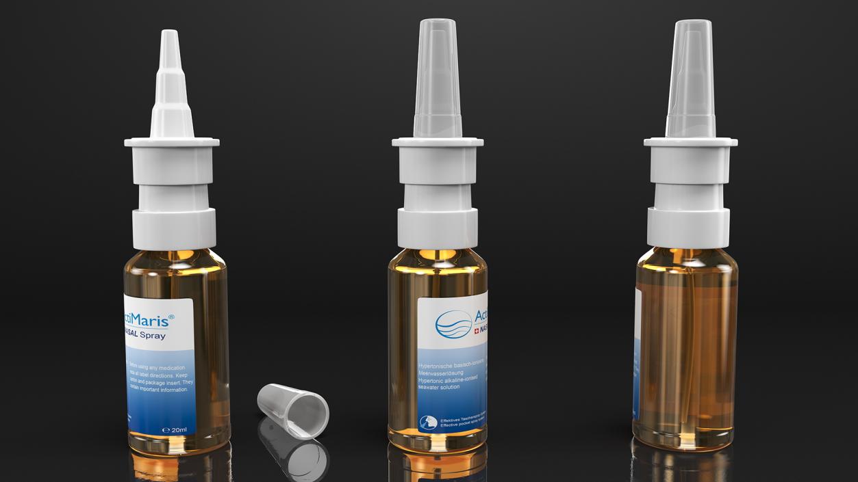 3D ActiMaris NASAL Spray Bottle model