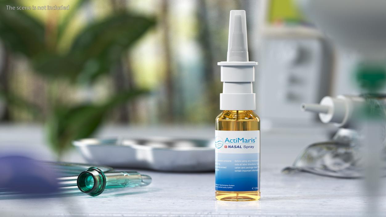 3D ActiMaris NASAL Spray Bottle model