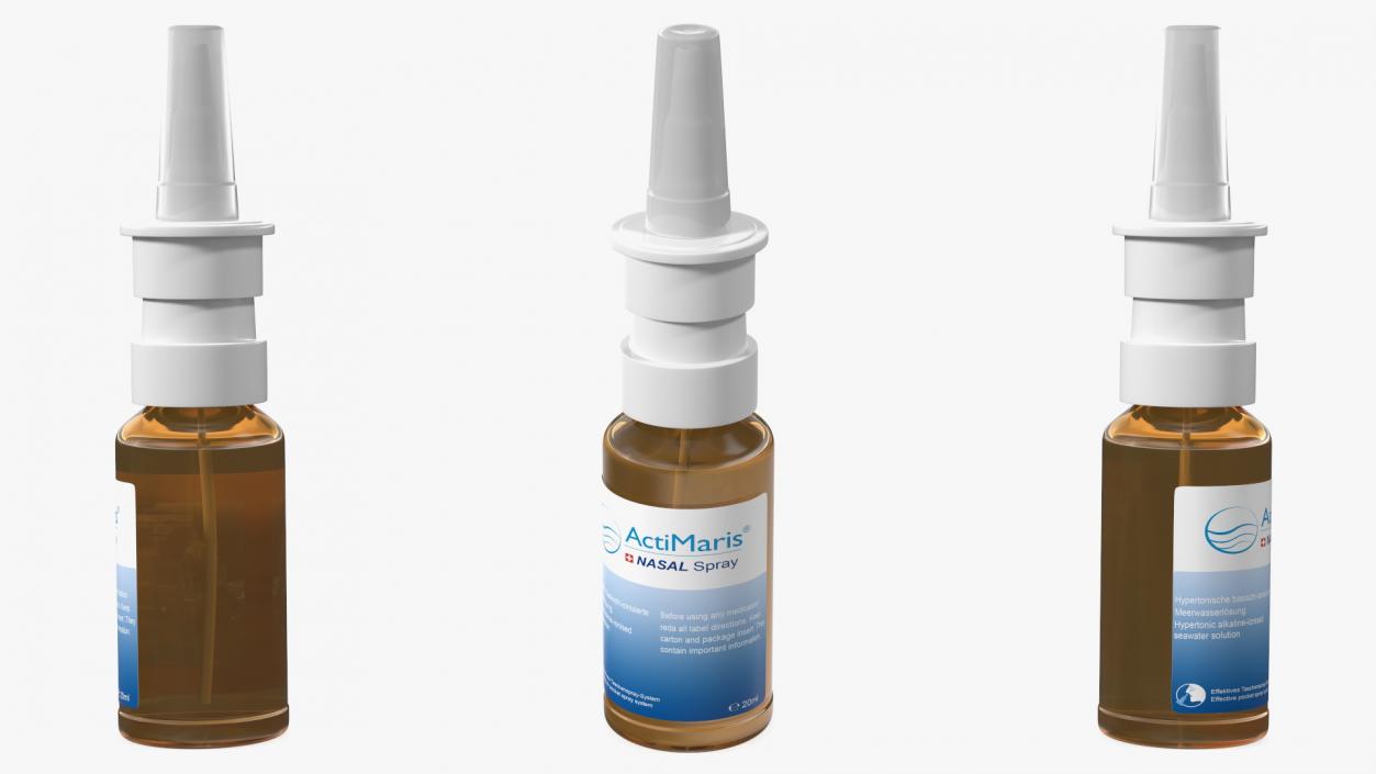 3D ActiMaris NASAL Spray Bottle model