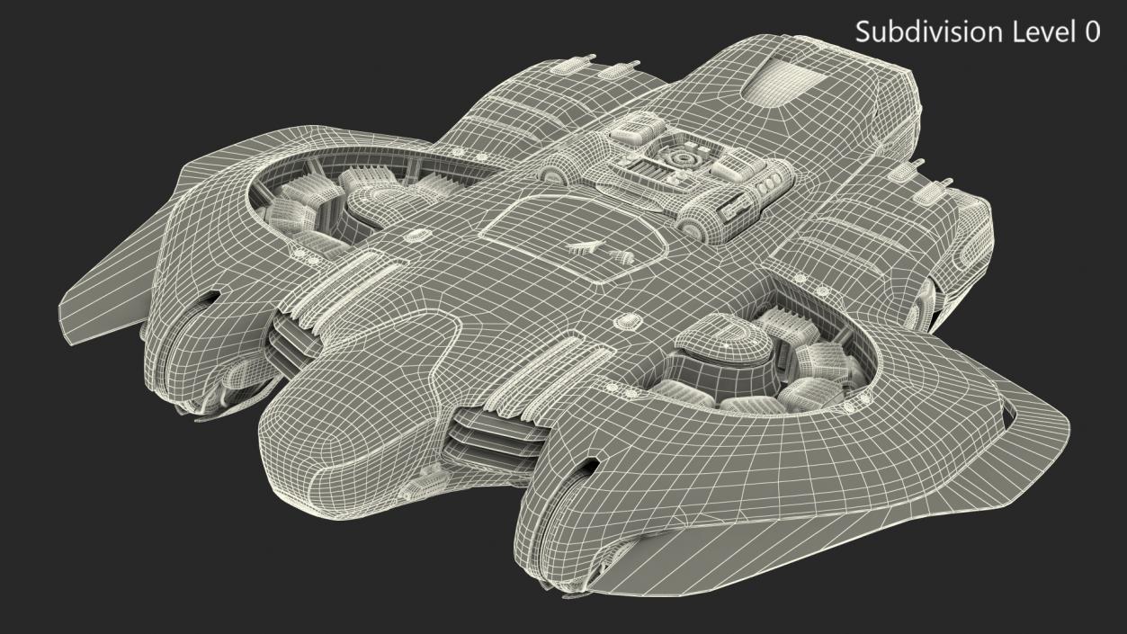 3D model Sci Fi Dropship