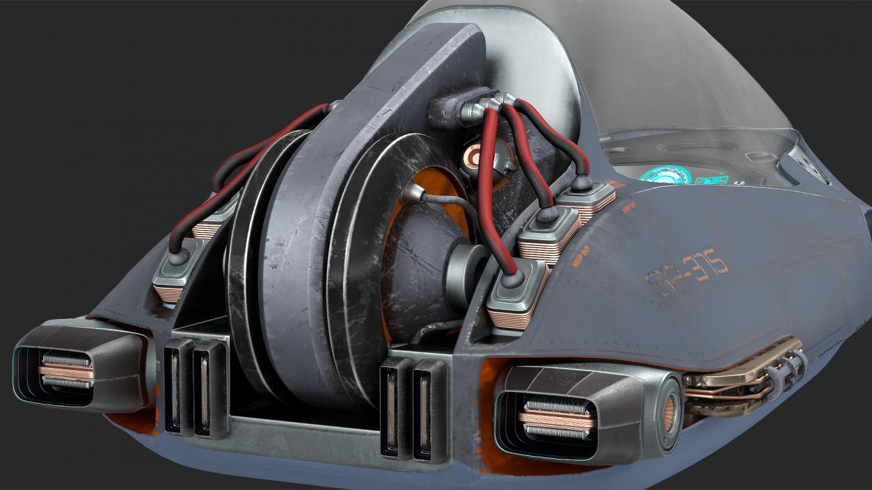 3D model Sci Fi Dropship