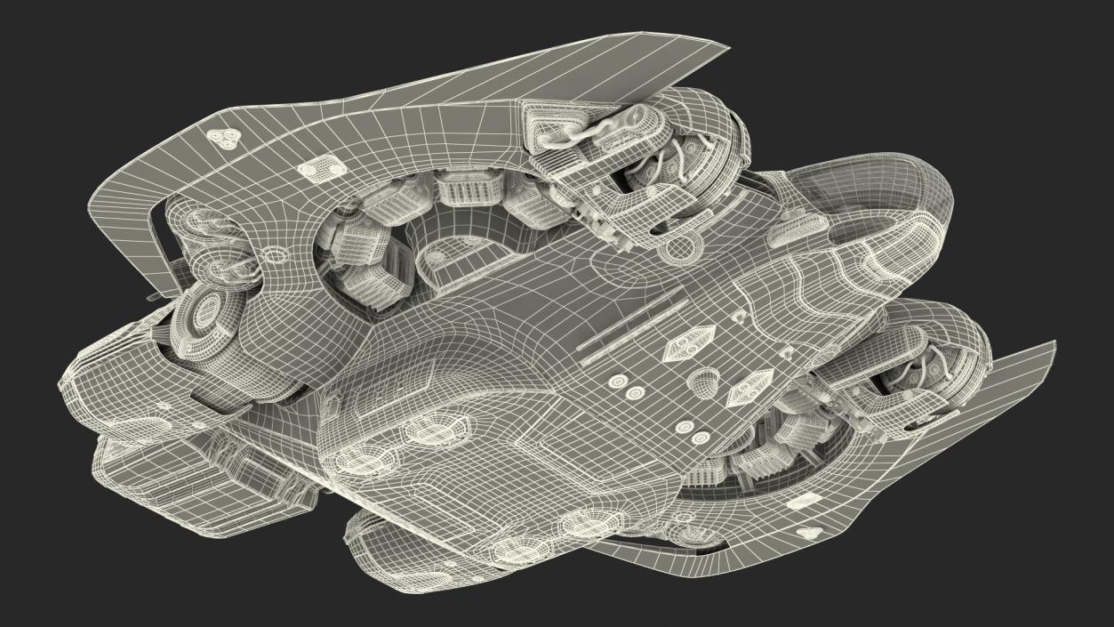 3D model Sci Fi Dropship