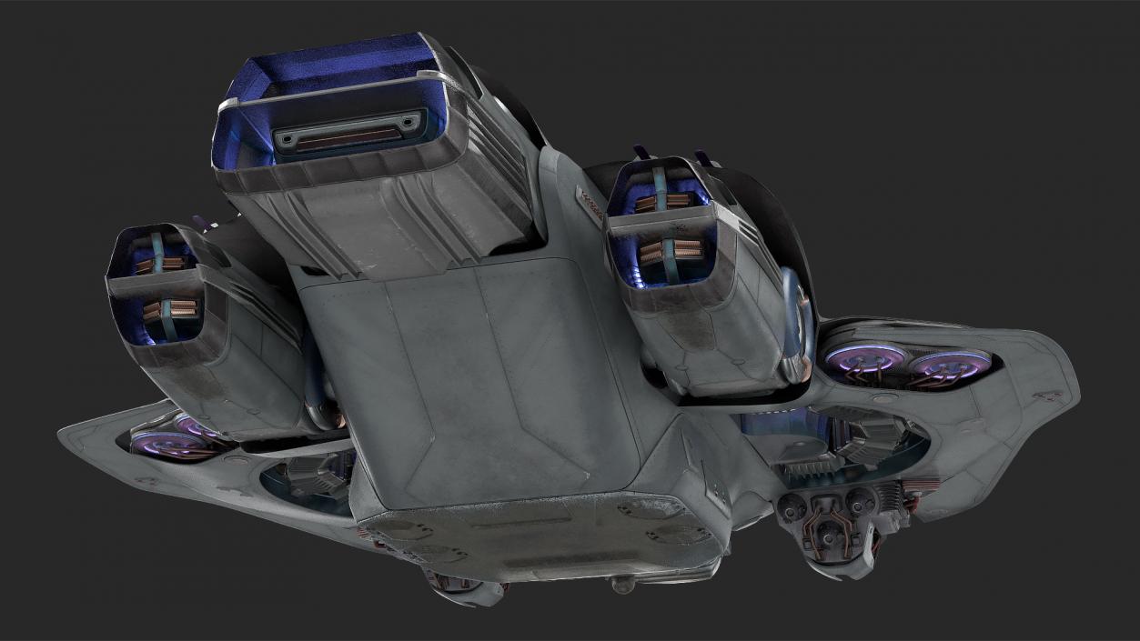 3D model Sci Fi Dropship