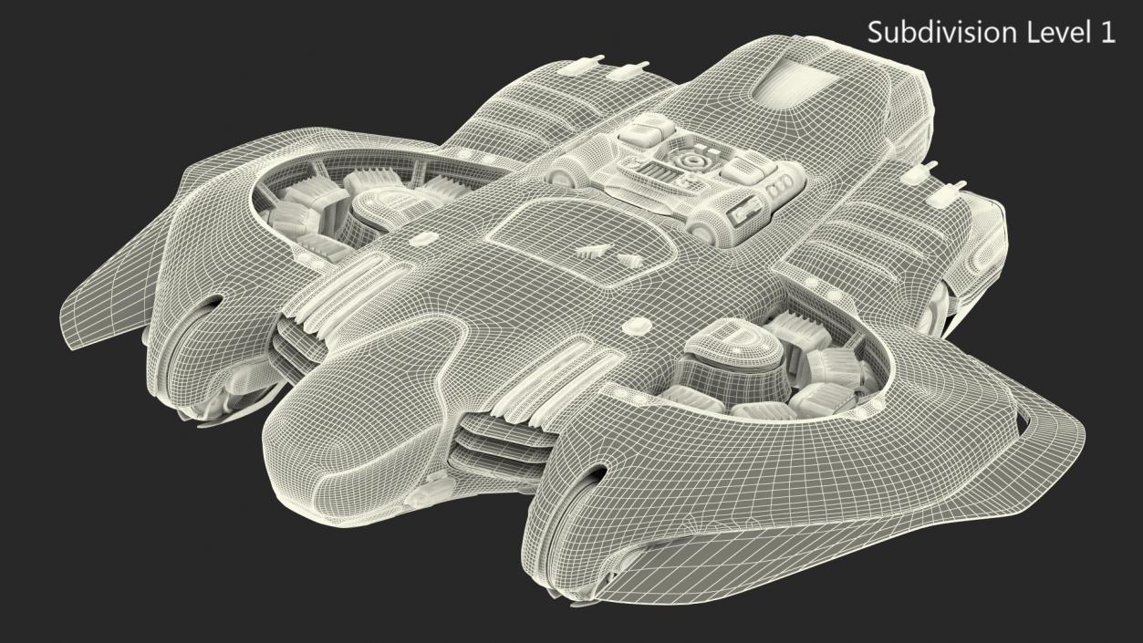 3D model Sci Fi Dropship