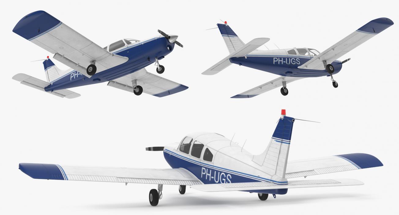 Piper PA-28-161 Cherokee 3D model