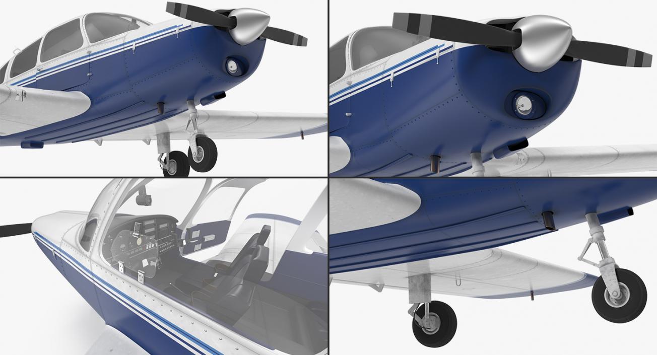 Piper PA-28-161 Cherokee 3D model